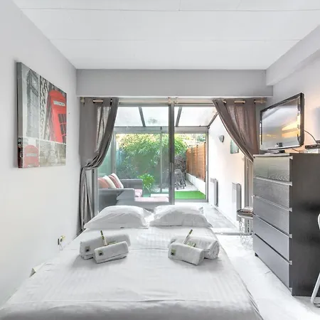 Immogroom - Studio Next To The Beach With Garden - Congress/beach Lägenhet *